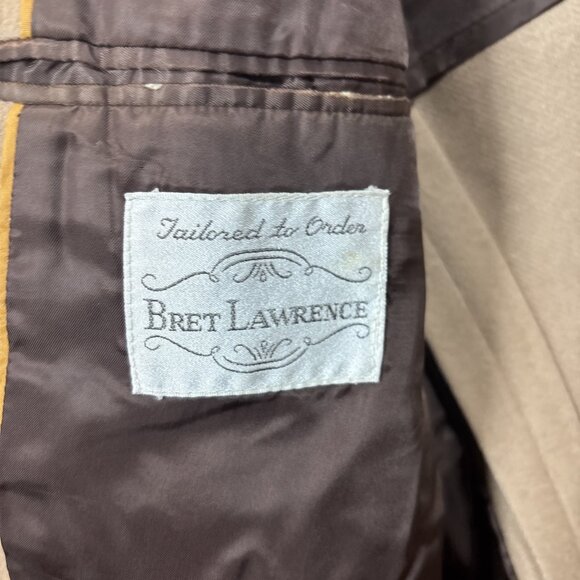 Bret Lawrence 44r Sports Blazer 2 Button  Tan Color - Picture 16 of 16